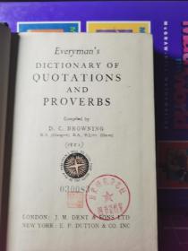 everyman's dictionary of quotations and proverbs  英文版