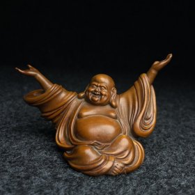 旧藏黄杨木雕刻佛公 收藏送礼佳品