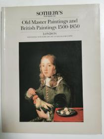 伦敦苏富比 1987年  重要老大师 古典绘画 欧洲古典绘画  早期大师名家名作拍卖专场