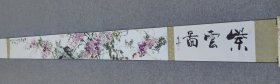 娄东画派传人 郁跃进 富贵长青图。花鸟手卷 226×21。带锦盒 郁跃进，字青云，1958年出生於苏州吴县，自幼受吴文化熏陶，早年有苏州张辛稼弟子徐坤元老师指点，自爱书画极唐宋元明清书画中取经，后又从师上海国画院，陆一飞先生传艺，2000年从师娄东邢少兰先生，经过四十多年努力学习，走遍大好河山，多次参加国内外大展并获奖，被授予“中国当代最具影响力书画大家”