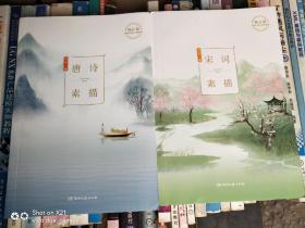 唐诗宋词素描 中国古典小说、诗词 曾冬新版   两本合售内页干净