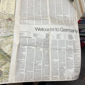 英文原版地图 Welcome to GERMANY