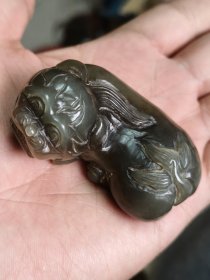 和田糖玉手把件，油性足