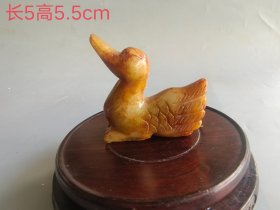 汉代和田玉鸟把件