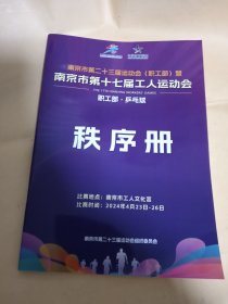 南京市第二十三届运动会（职工部）暨南京市第十七届工人运动会 职工部 乒乓球 秩序册