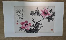 邵仲节牡丹（画芯68x45㎝）