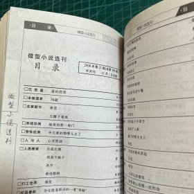 微型小说选刊2008.17-24（8册合售）