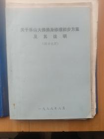 关于乐山大佛佛身修缮初步方案及其说明