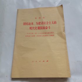 团结起来，为建设社会主义的现代化强国而奋斗