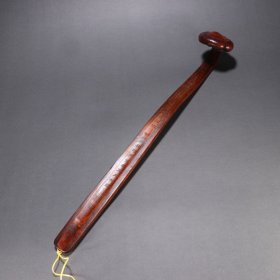 清 竹雕刻诗文如意