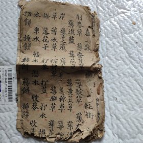 线装大开手抄本杂字