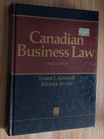 英文书 Canadian Business Law 3rd Edition Unknown Binding by Ernest James Amirault (Author)