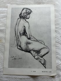 1979年杭州浙江美术学院（女人体）画页王公懿作品