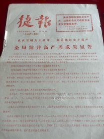 四川文献 《四川石油战讯》1978年捷报，第4期，红印