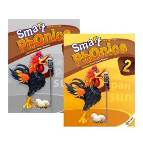 原版进口少儿英语自然拼读教材新版 Smart Phonics 2级别 书本+练习册 合售 含app小学短期26个字母发音A-Z短期拓展学习辅助主教材见词能读听音能写