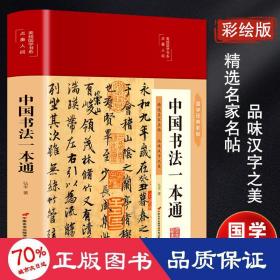 中国书法一本通 青少年中国传世书法技法书法大全 传世书法培训教材书