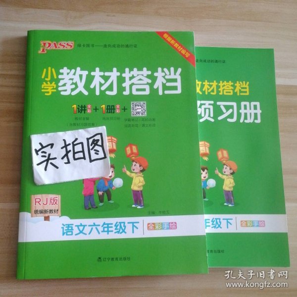 小学教材搭档：语文（六年级下RJ版统编新教材全彩手绘）