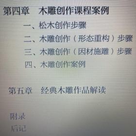 雕塑材料基础：木雕 钱云可著 中国美术学院出版社