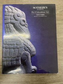 纽约苏富比1991 pre columbian art 前哥伦布艺术拍卖图录