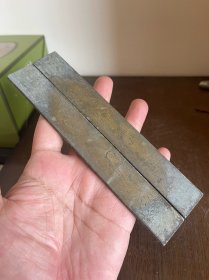 清末民国刻铜镇尺老镇纸文房压尺压纸纯铜白铜铜雕铜刻人物摆件老物件