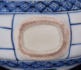 明宣德青花五彩秋葵纹扁瓶尺寸33*23厘米编号1346258007