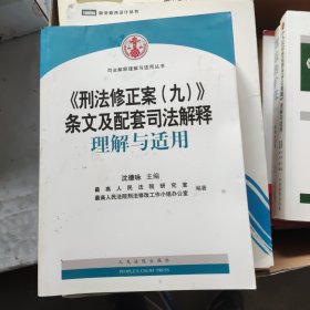 《刑法修正案（九）》条文及配套司法解释理解与适用