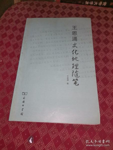 王恩涌文化地理随笔