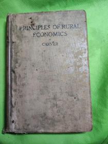 Principles of Rural Economics 农业经济学原理【民国国立东南大学（1920-1927）馆藏书。孟芳图书馆藏书票一枚】