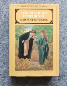 [英文原版】《The Scarlet Pimpernel 》 ( 红花侠 ) 百老汇音乐剧原著小说 16开布脊精装带书衣 1985年印