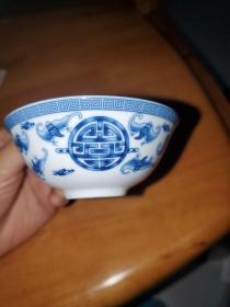 景德镇彩陶瓷小碗福寿碗