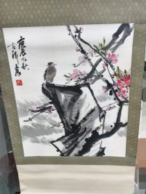 花鸟国画纯手绘原装老裱