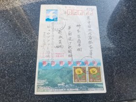 九十年代中期日本贺年明信片实寄一张