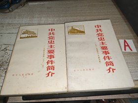 中共党史主要事件简介（1919---1949）（1949----1981）两册