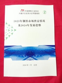 中国钢铁工业协会六届六次会员大会专题报告2：2023年钢铁市场供需情况及2024年发展趋势