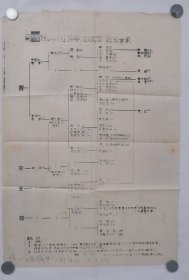 油印 《红楼梦》四大族关系表