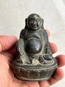 晚清弥勒佛铜造像