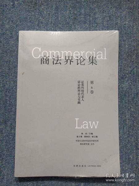 商法界论集（第6卷）：证券纠纷代表人诉讼的理论与实践