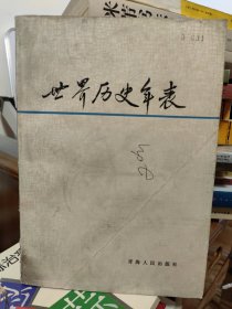 世界历史年表 一版一印
