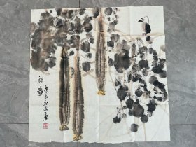 段忠勇 花鸟斗方。68*70cm中美协会员，中国山水画研究院副院长，周口美术家协会主席段忠勇
