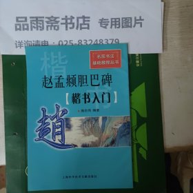 名家书法基础教程丛书·赵孟頫胆巴碑：楷书入门