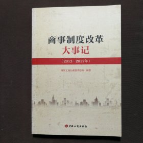 商事制度改革大事记 2013-2017年