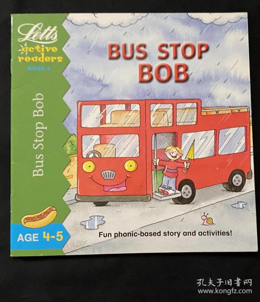 Bus stop bob 平装 儿童英文绘本 分级读物 原版英文读物 分级 八五新