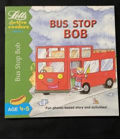 Bus stop bob 平装 儿童英文绘本 分级读物 原版英文读物 分级 八五新