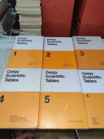 GEIGY SCIENTIFIC TABLES    1，2，3，4，5，6  （ 全6册 ）   精装      6本合售        第2册开封九品     其余均为全新未开封请看图