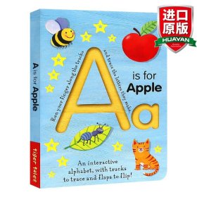 英文原版 A is for Apple (Smart Kids Trace-and-Flip) A代表蘋(píng)果 紙板書(shū) 兒童早教 低幼翻翻紙板書(shū) 英文版 進(jìn)口英語(yǔ)原版書(shū)籍