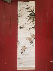 国画一副，作者，田小川，辽宁省美术家协会会员，鞍山市著名画家，规格1360*340毫米