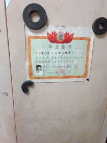 1960年毕业证书带伟人头像