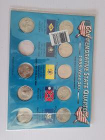 1999 州 quarters 纪念类型套装（9枚）硬币