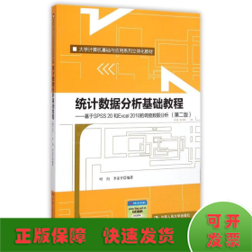 统计数据分析基础教程（第二版）——基于SPSS 20和Excel 2010的调查数据分析（大学计算机基础与应用系列立体化教材）