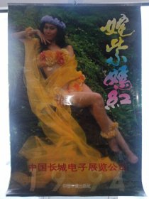 1994年 姹紫嫣红美女挂历（塑料，13张全，衬纸都被撕掉了）